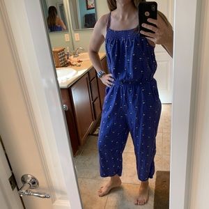 Old Navy Linen Jumpsuit, purple frocked size M